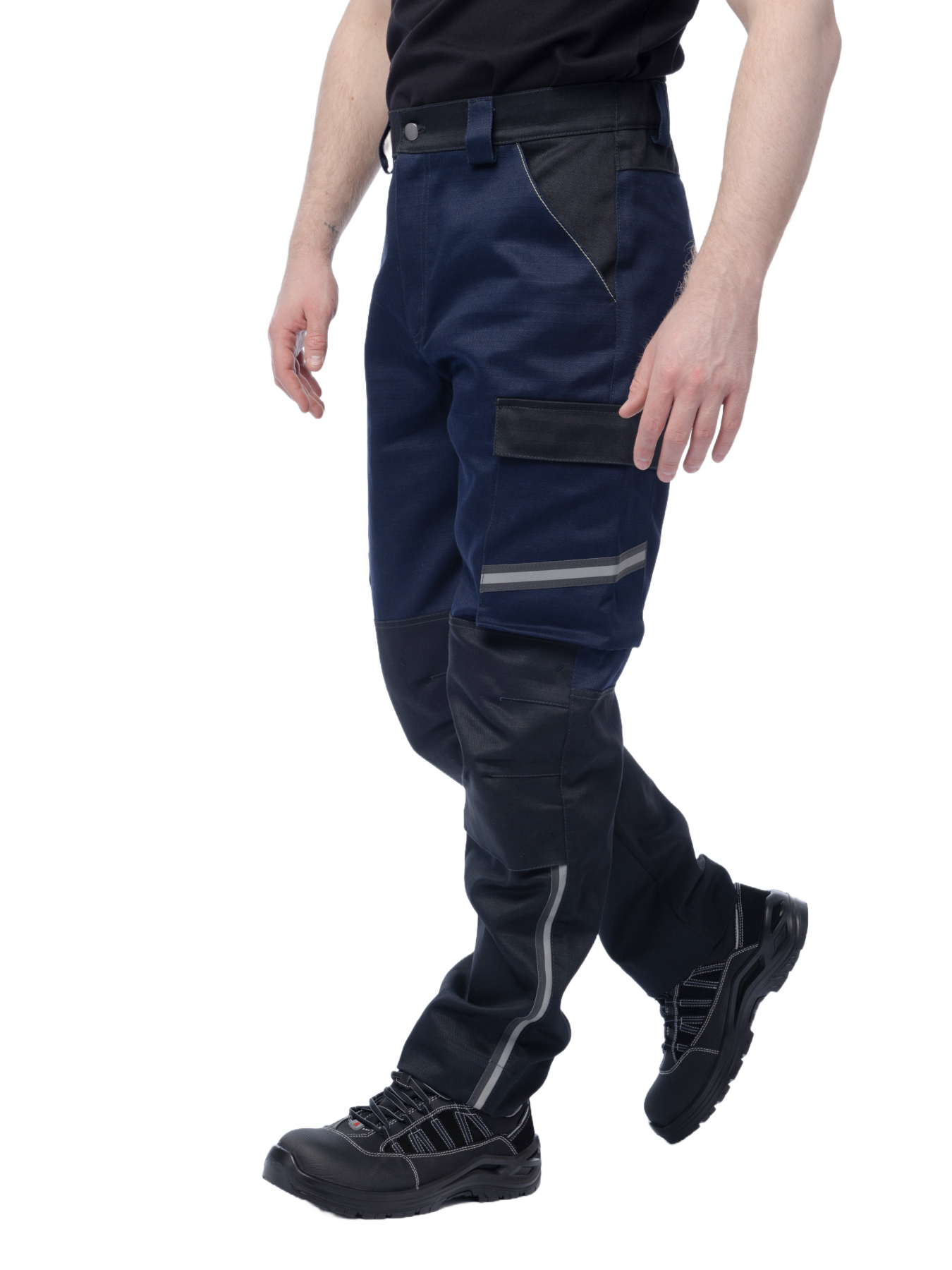 Брюки сварщика Brodeks FS38-01, т.синий/черный