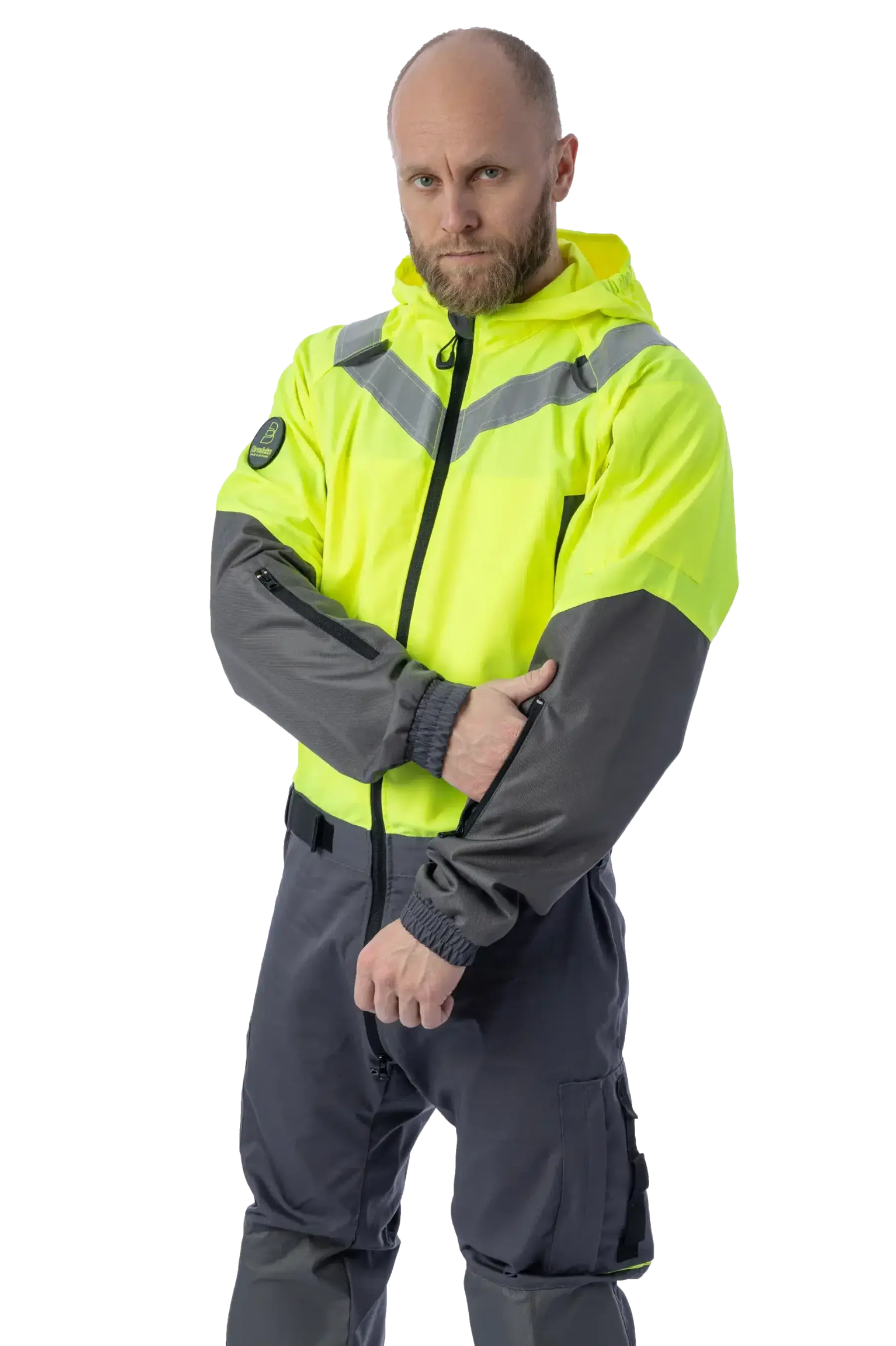 Комбинезон Brodeks KS503, желтый/серый