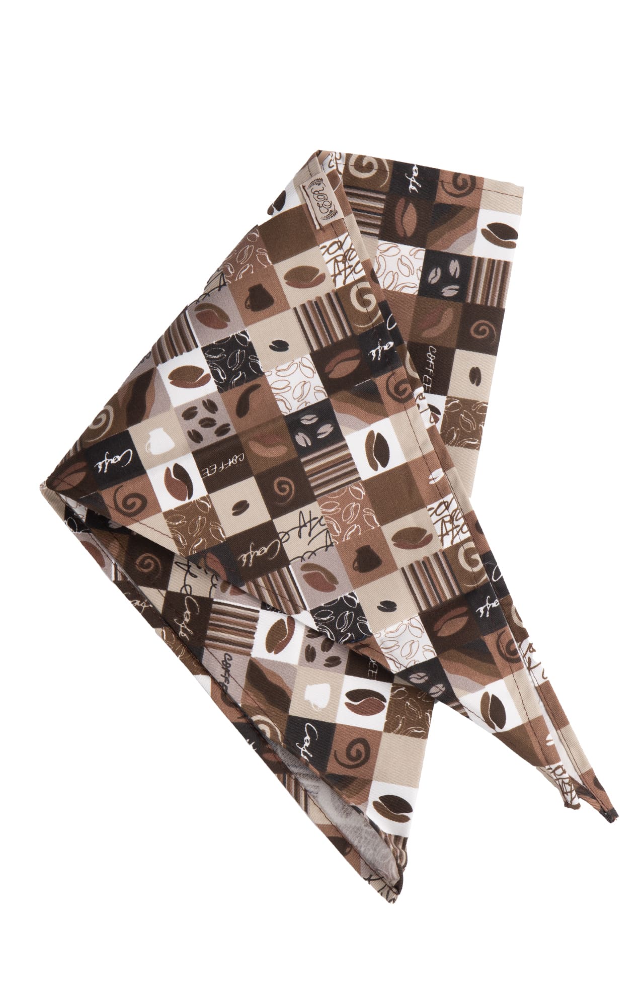 Косынка «El-Risto» PRINT coffee mix (кофе микс)