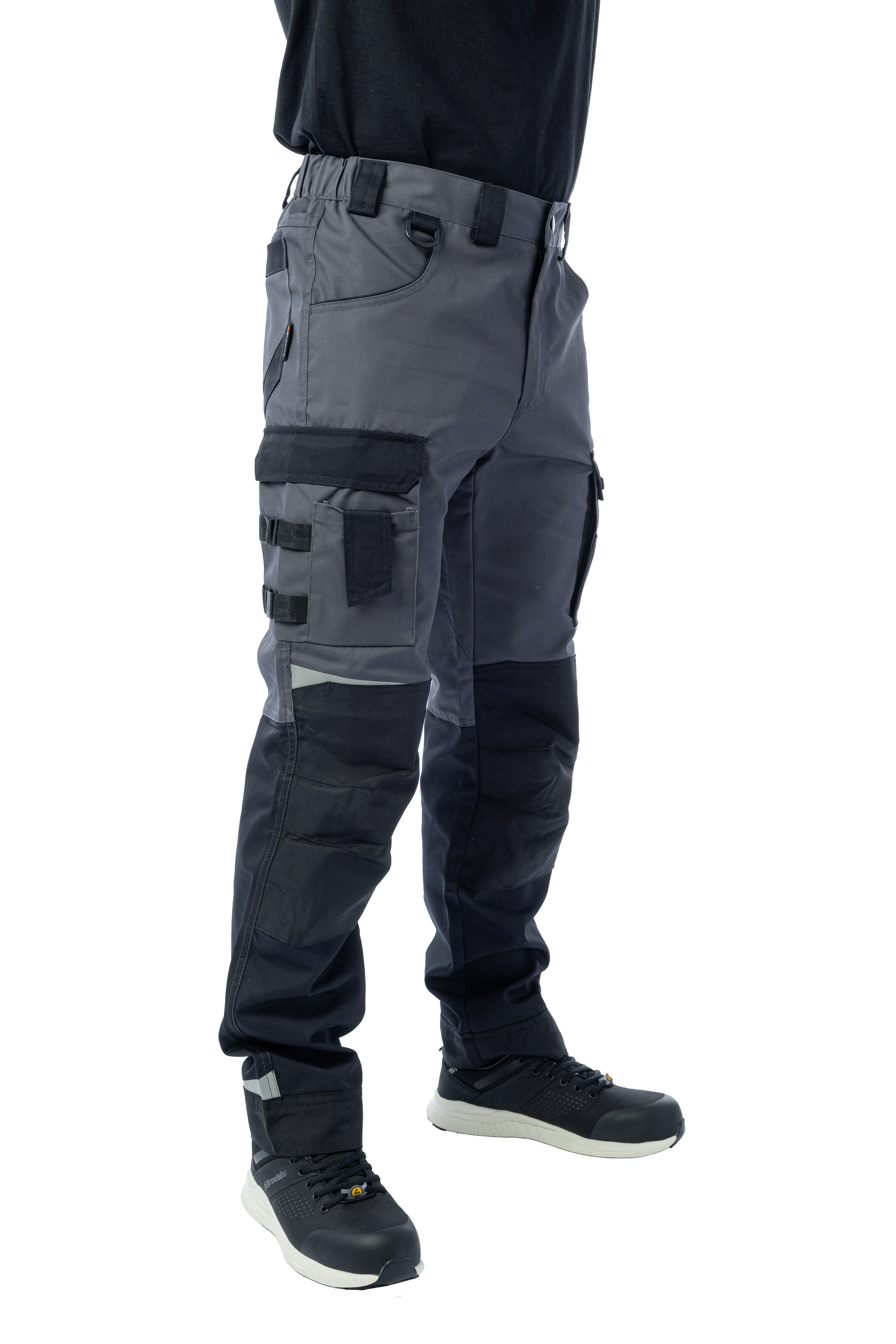 Летние брюки Brodeks KS 302 C, графит серый/черный