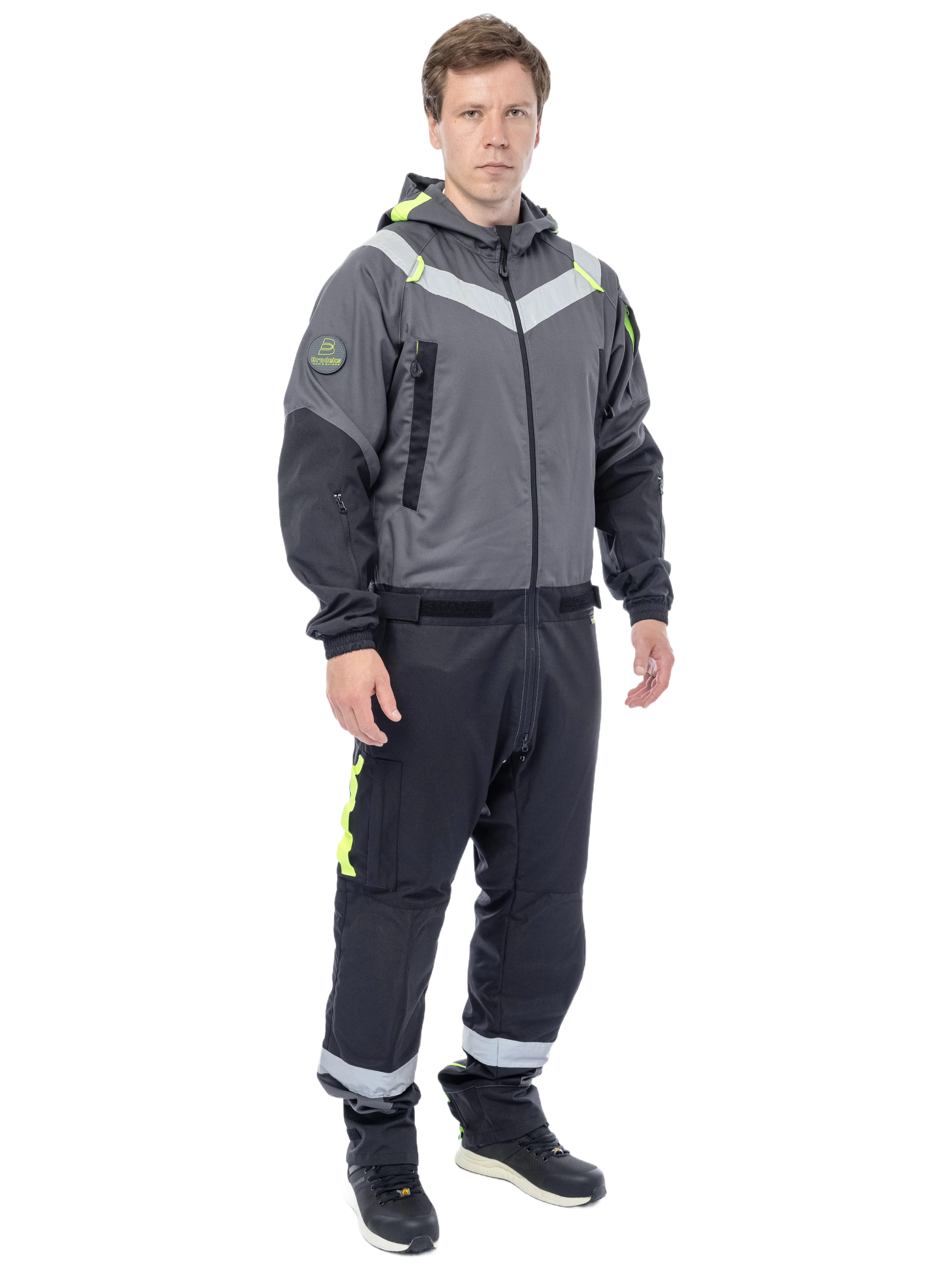 Летний комбинезон Brodeks KS 503, серый/черный