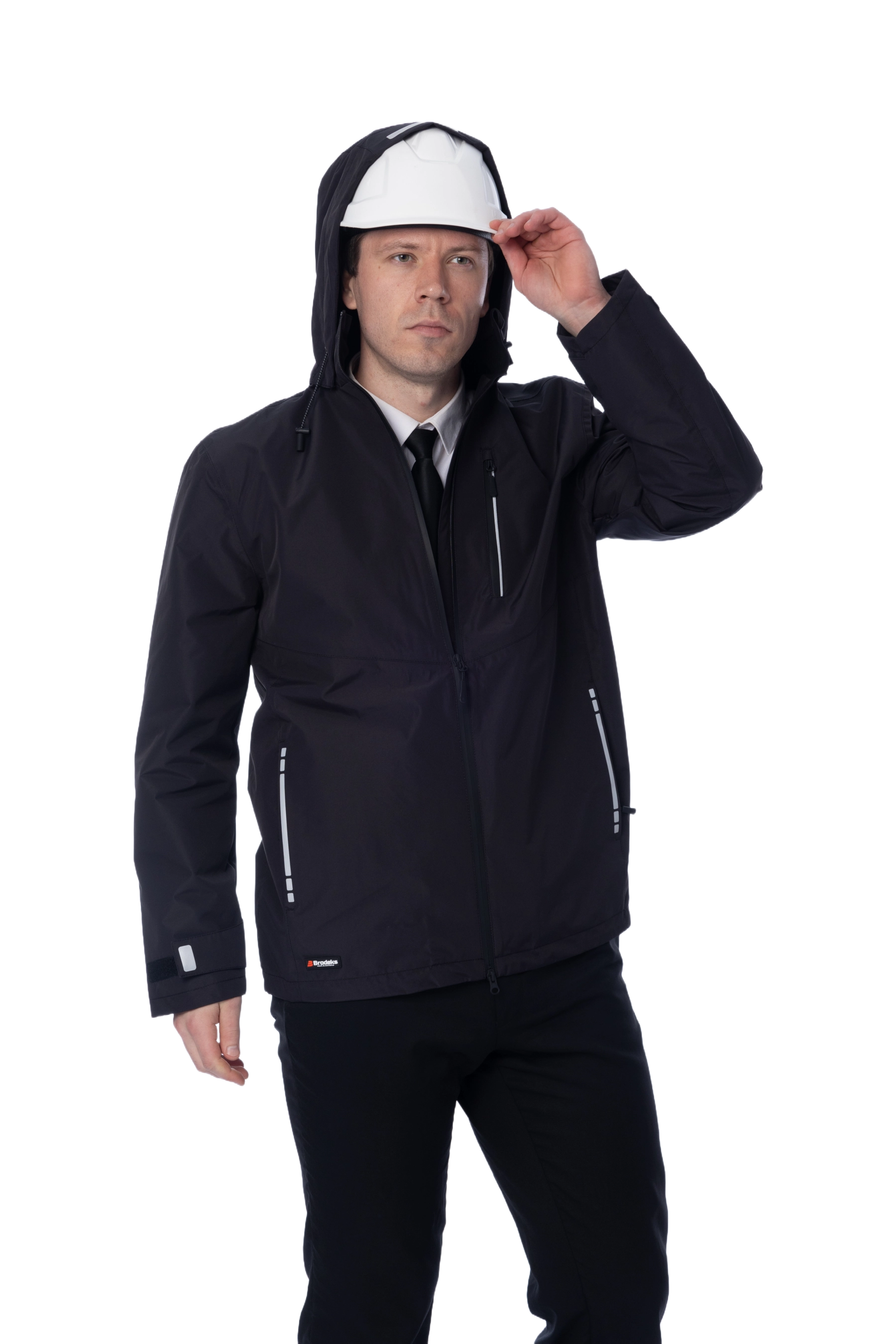 Летняя куртка-парка Brodeks KS213, черный