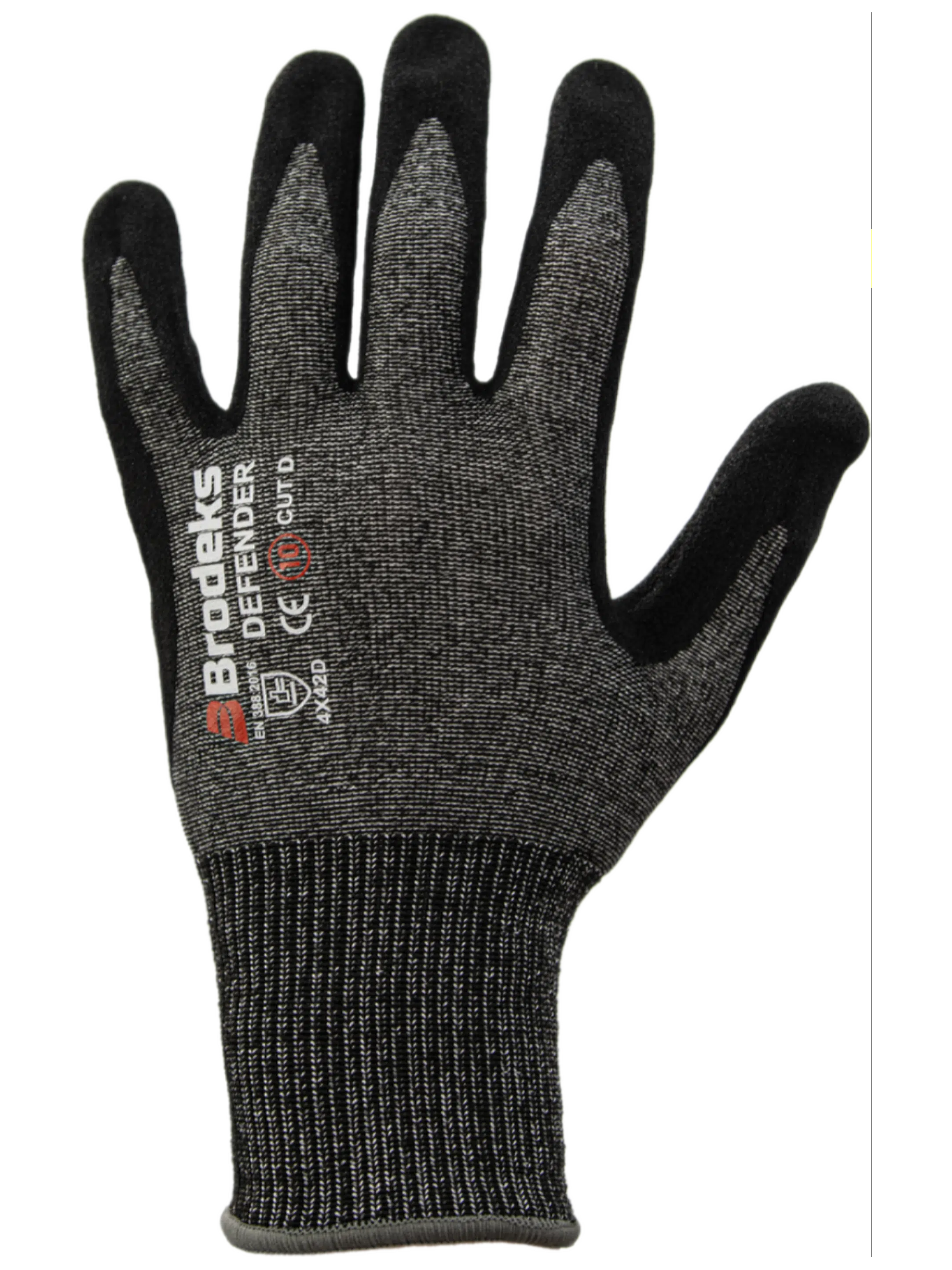 Перчатки рабочие Brodeks GC-21, серый/черный