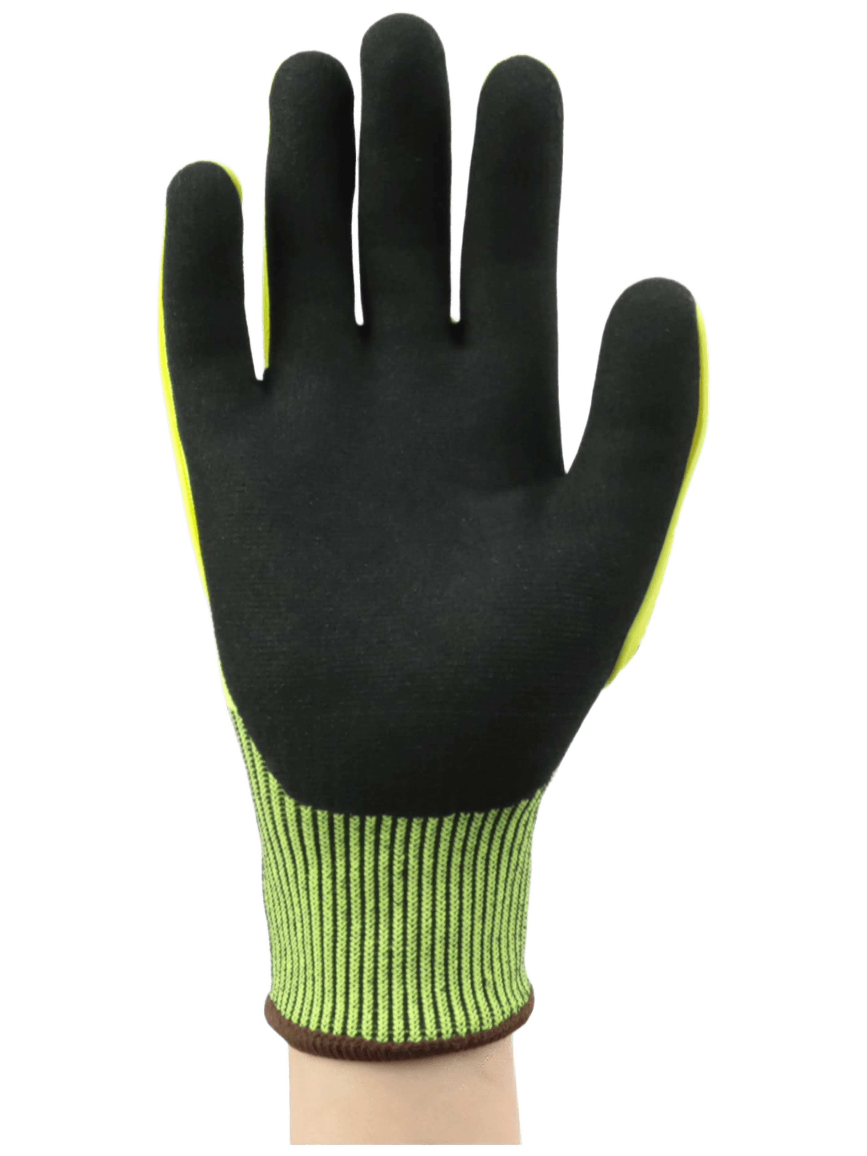 Перчатки рабочие Brodeks GC-22i, серый/черный/желтый