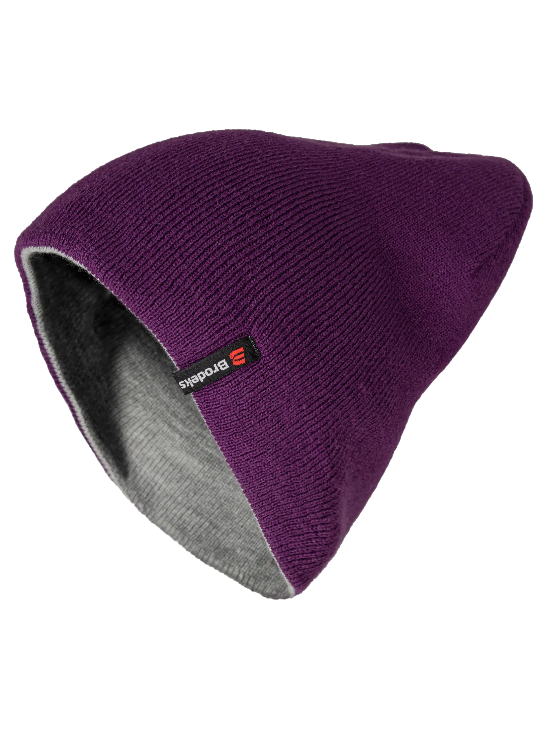 Шапка Brodeks Light Bicolor фиолетовый/серый