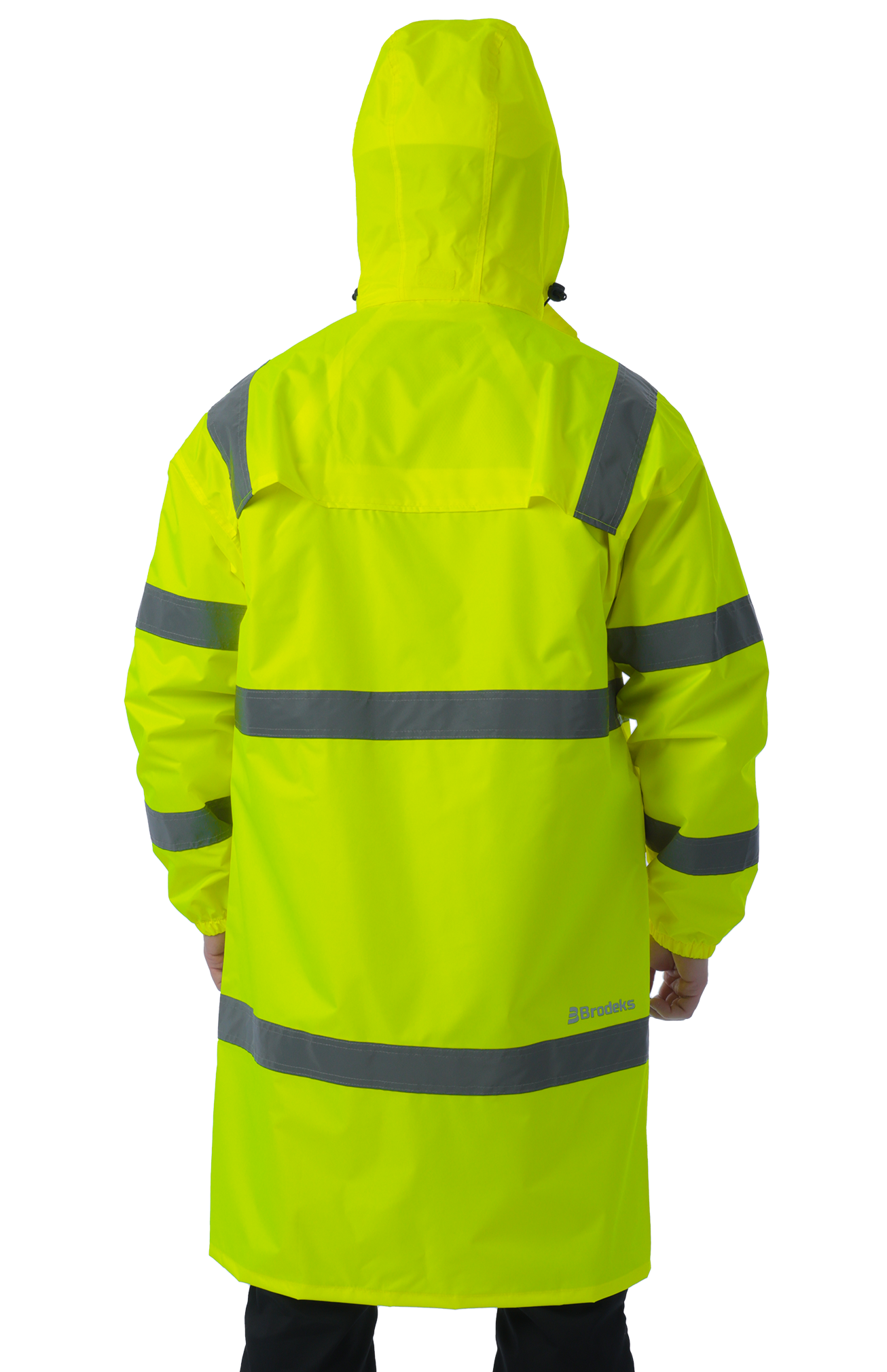 Сигнальный плащ-дождевик Brodeks KS252, желтый