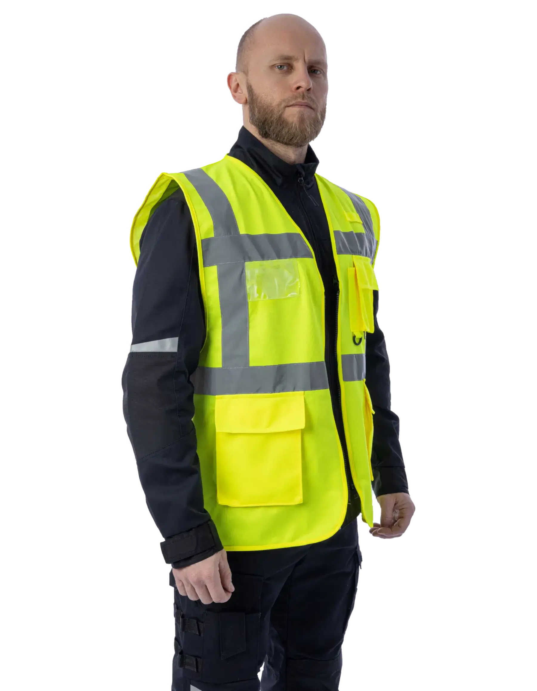 Сигнальный жилет Brodeks KM122, желтый