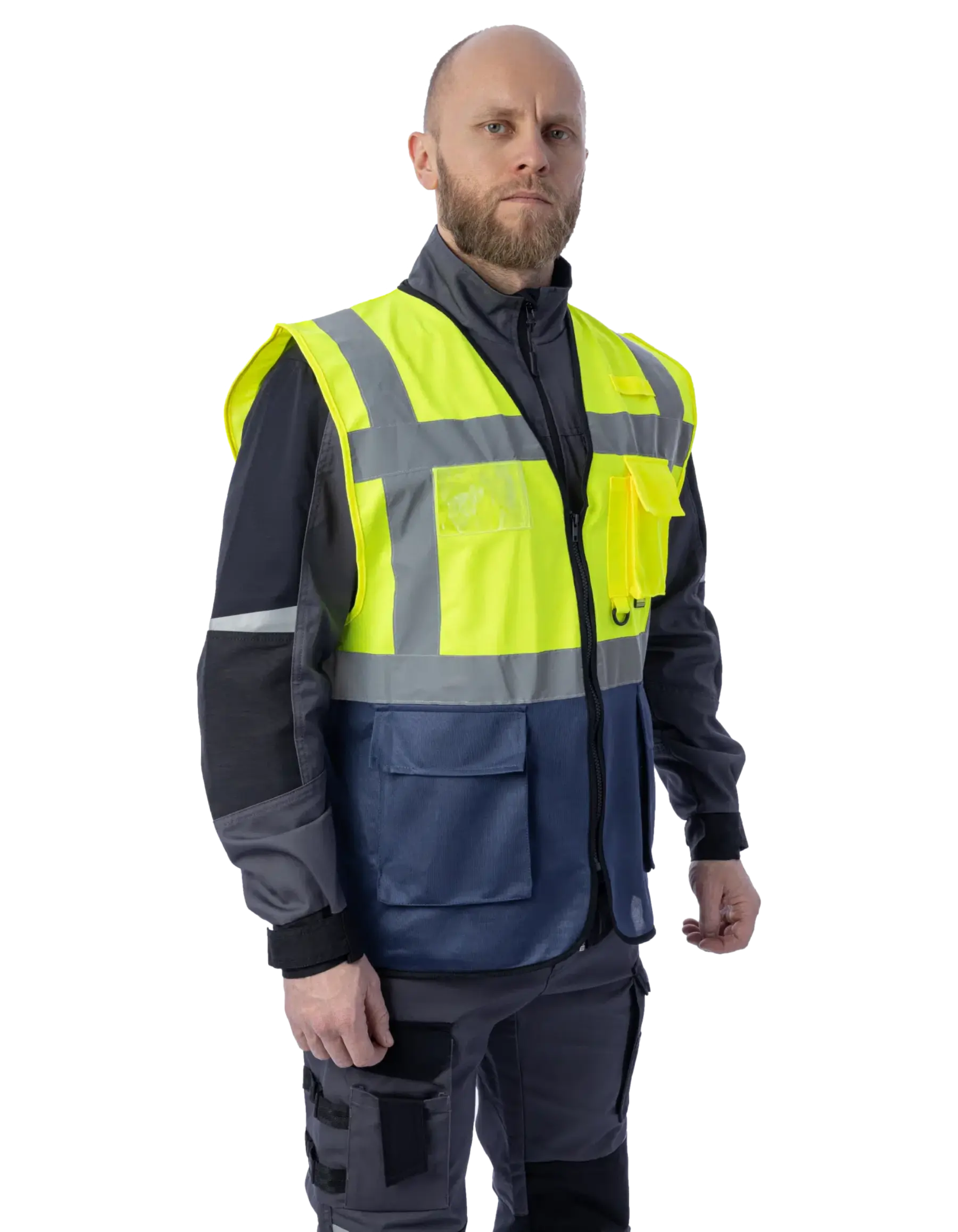 Сигнальный жилет Brodeks KM123, желтый