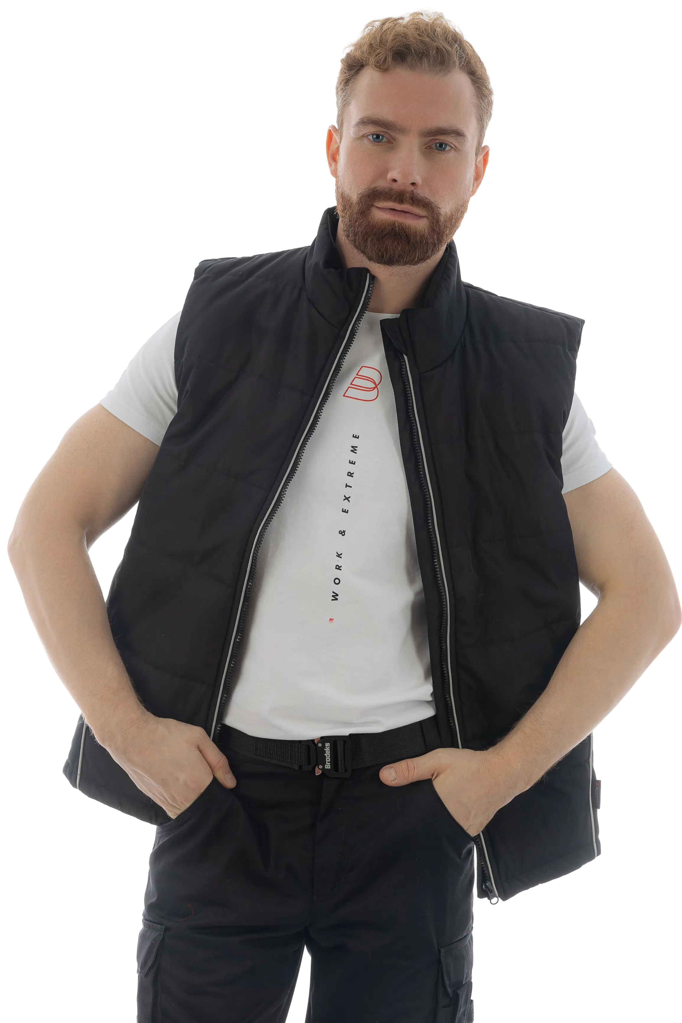 Утепленный жилет Brodeks KW 101, черный