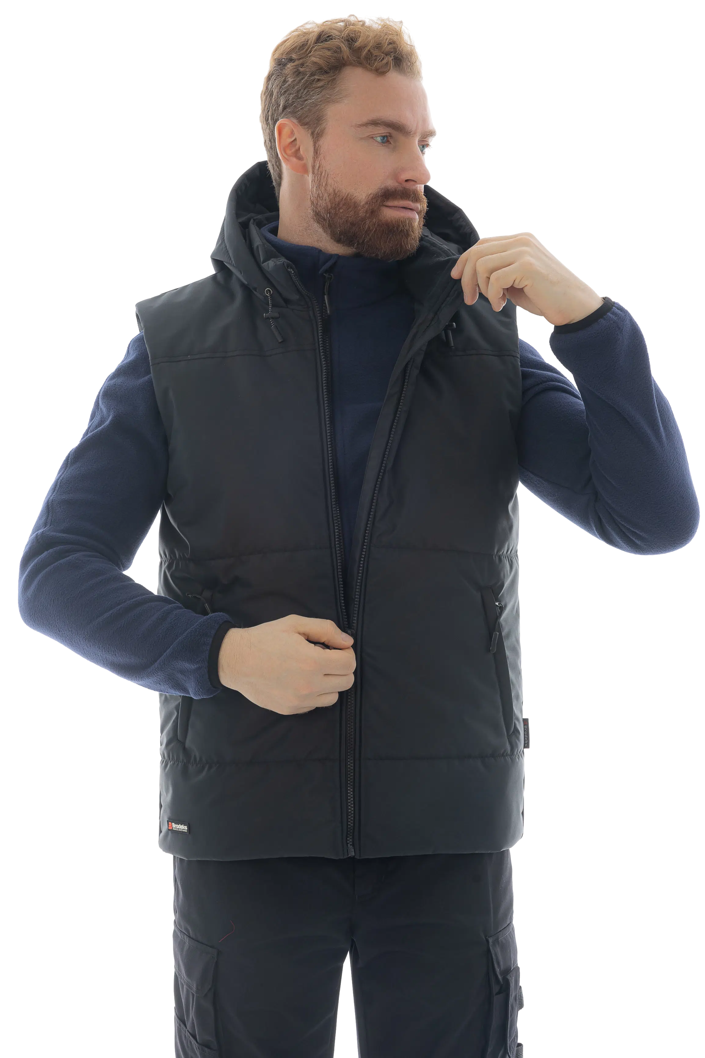 Утепленный жилет Brodeks KW 112, черный