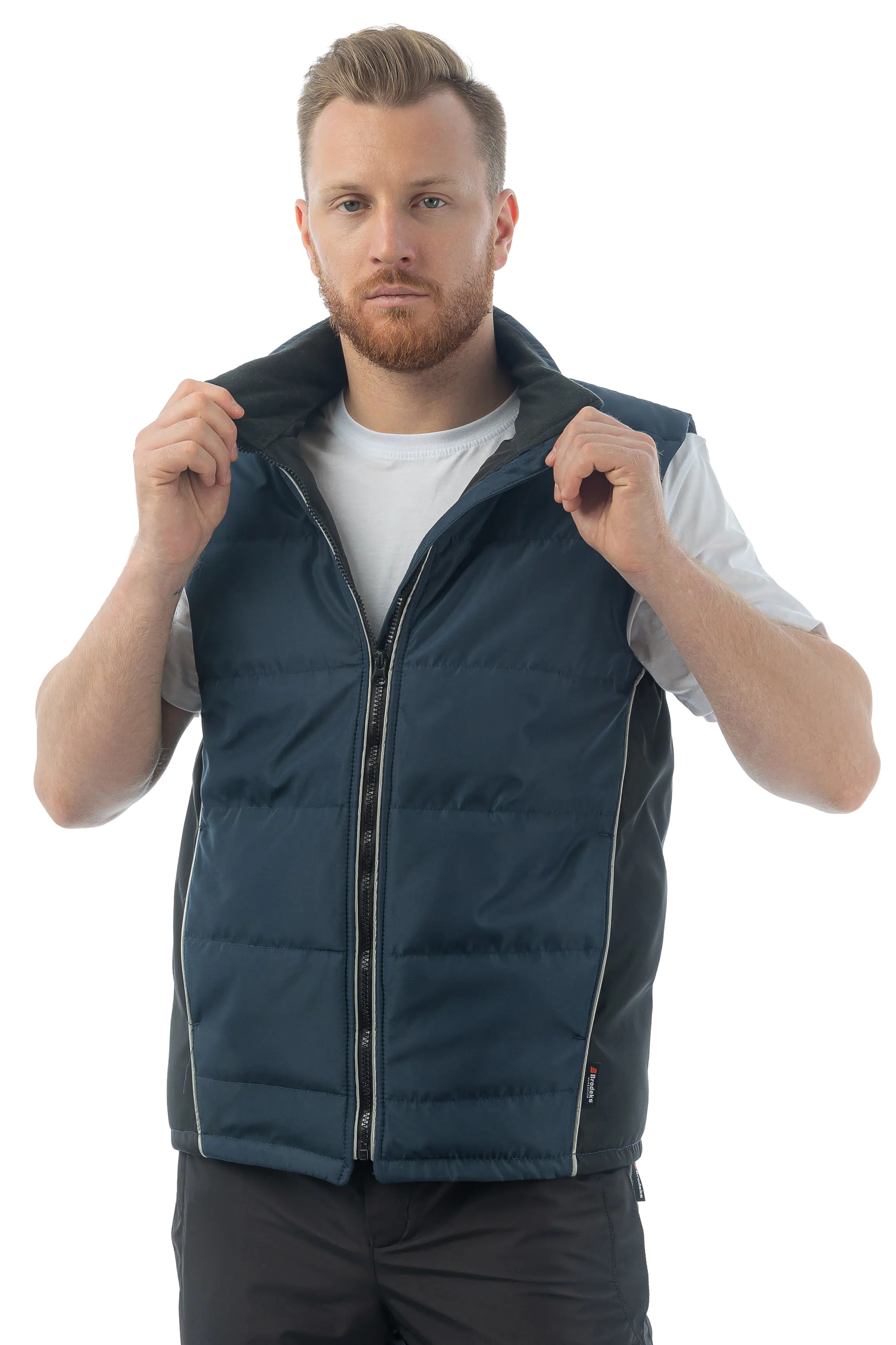 Жилет утепленный Brodeks KW101, синий/черный