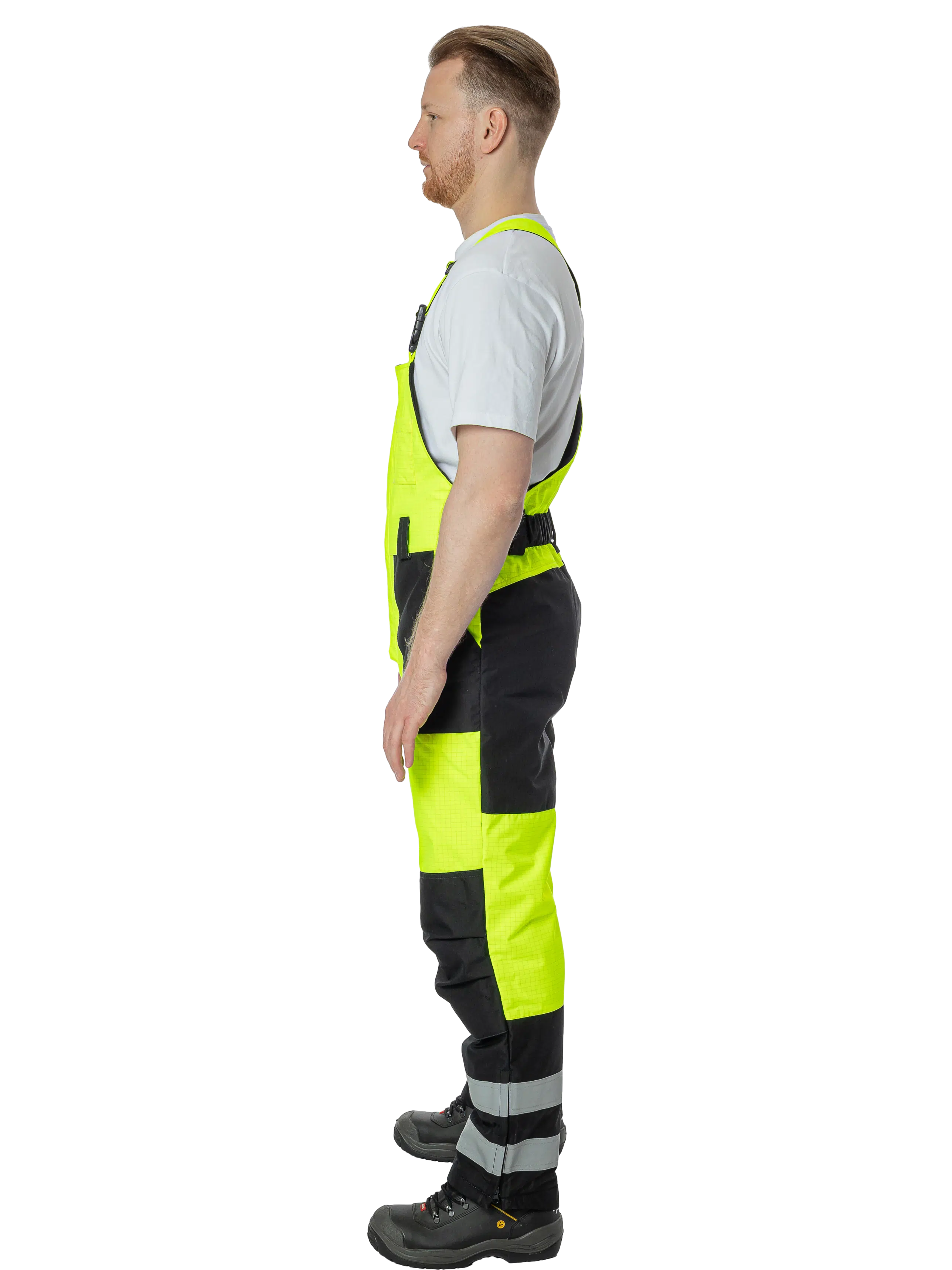 Зимний мультизащитный полукомбинезон Brodeks MW48-83В, желтый/черный