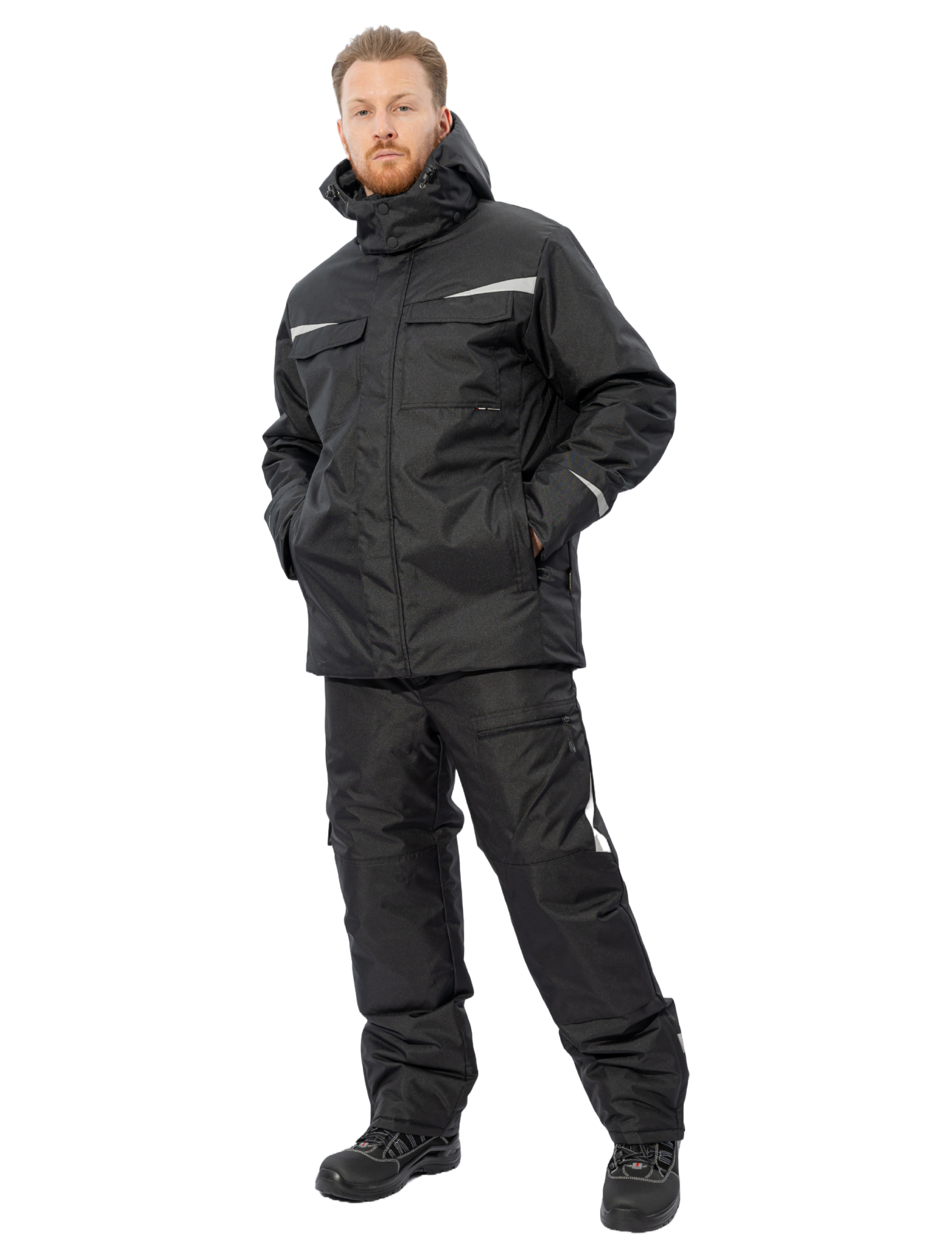 Зимний рабочий костюм Brodeks KW603, черный