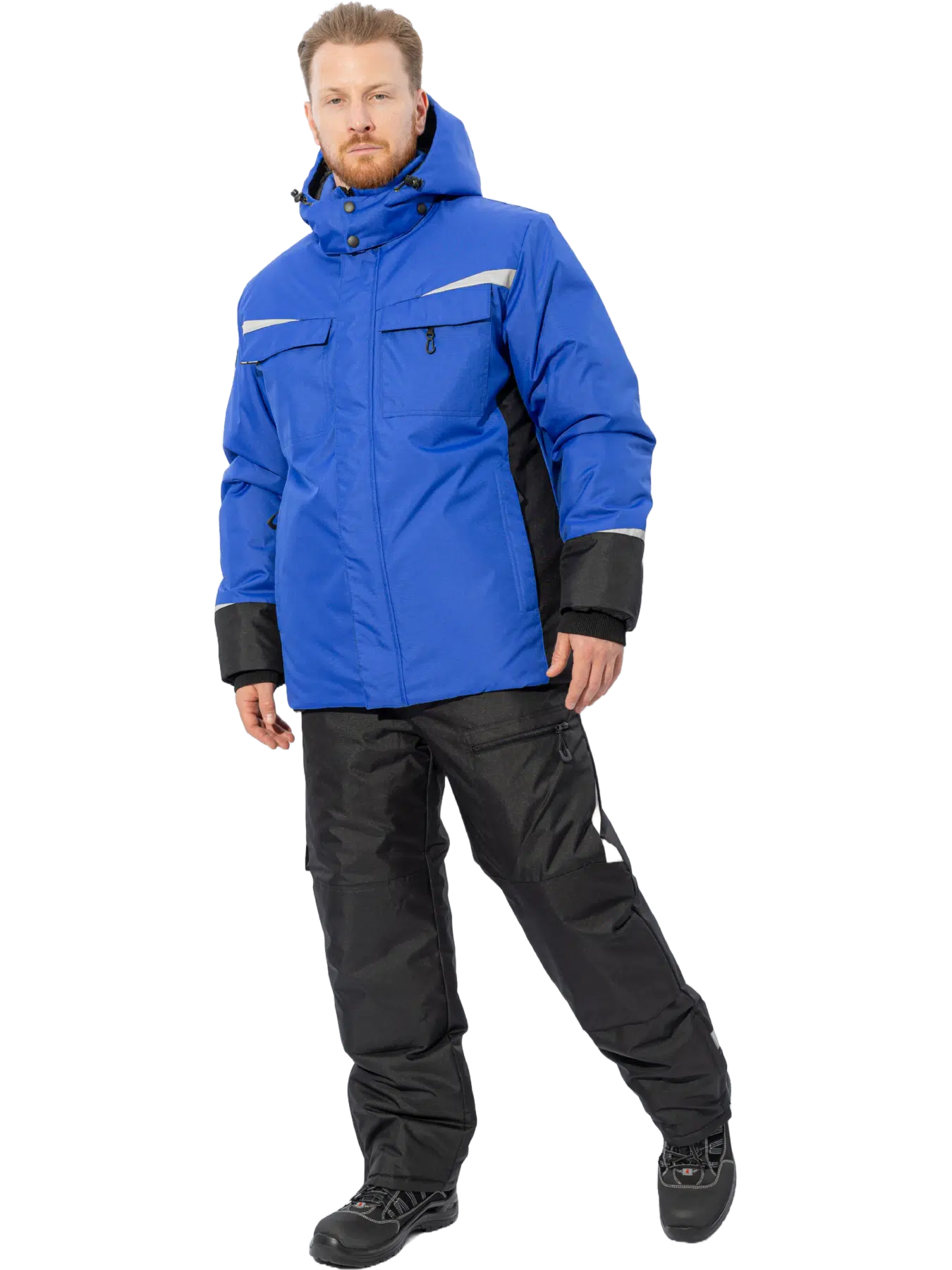 Зимний рабочий костюм Brodeks KW603, синий/черный