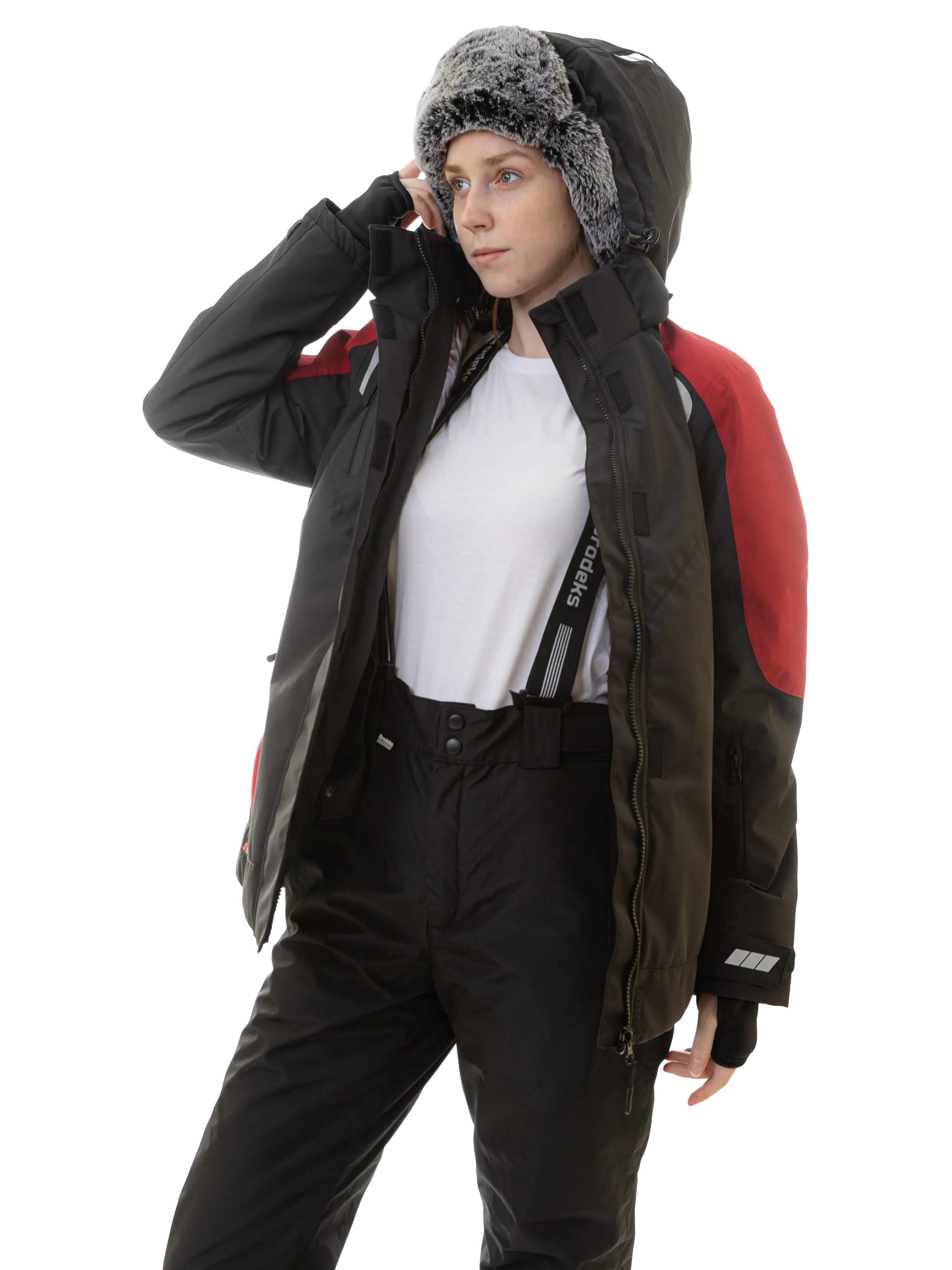 Зимняя женская куртка Brodeks KW208, красный